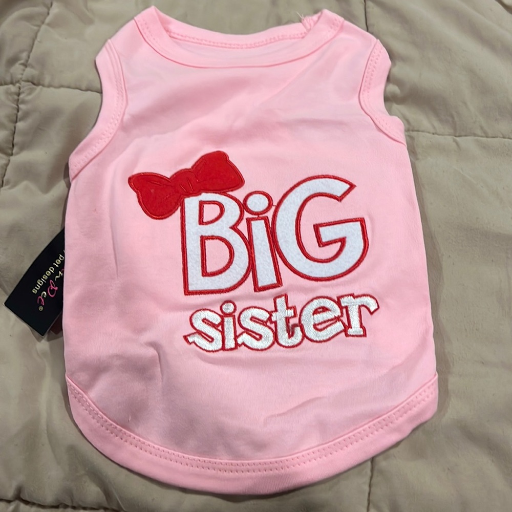 Big sister doggie shirt size large